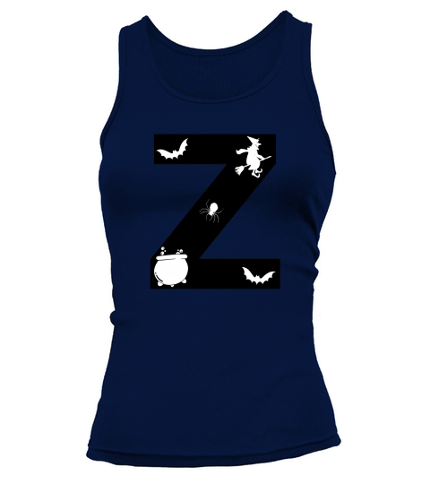 Halloween Alphabets Numbers Clipart Z Tank top Woman