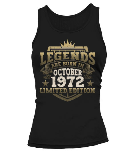 Legends Vintage October 1972 50th Birthday Gift Tank top Woman