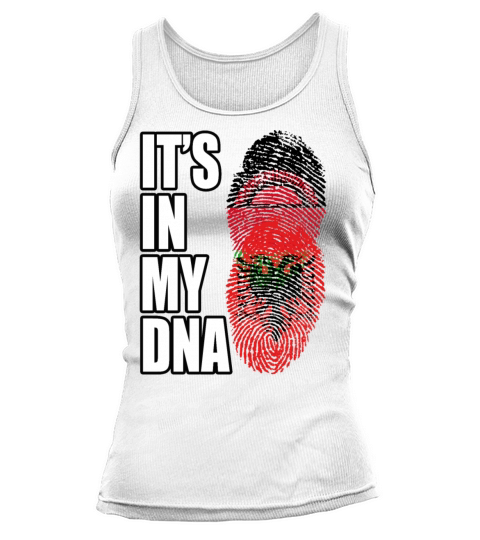 Malawian And Albanian Mix Heritage DNA Flag Tank top Woman