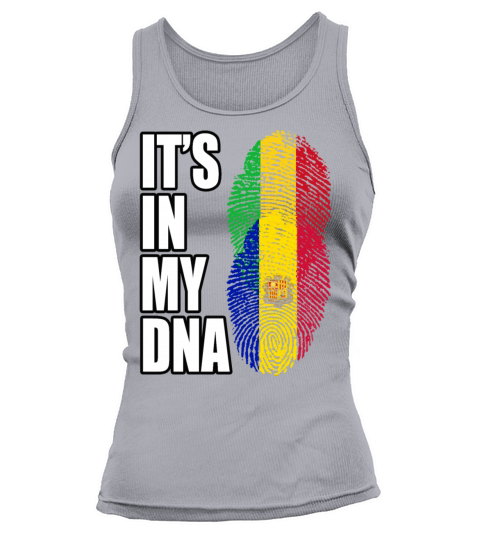 Malian And Andorran Mix Heritage DNA Flag Tank top Woman