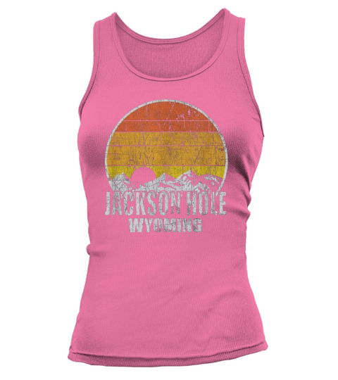 Retro Jackson Hole Wyoming T-shirt T-Shirt Tank top Woman
