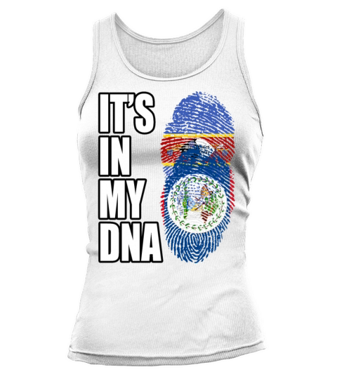 Swazi And Belizean Vintage Heritage DNA Flag Tank top Woman