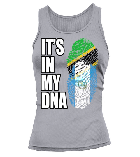 Tanzanian And Guatemalan Vintage Heritage DNA Flag Tank top Woman
