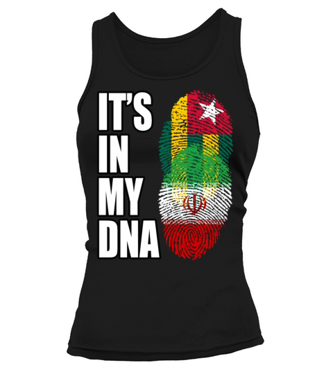 Togolese And Iranian Mix Heritage DNA Flag Tank top Woman