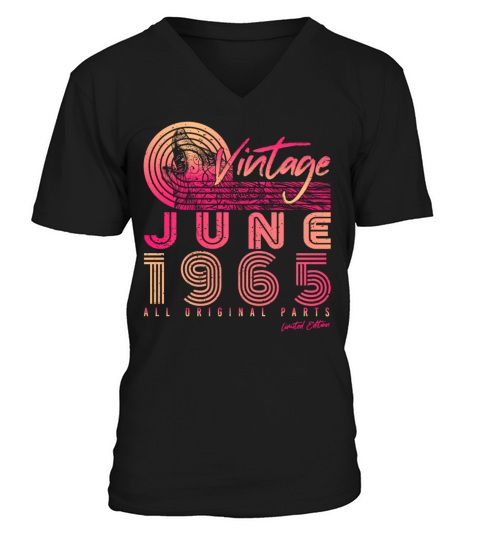 1965 June Vintage V-Neck T-shirt