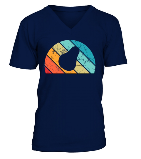 Avocado Vegan Lover Retro Veggie Diet Gift idea V-Neck T-shirt