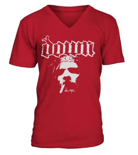 Down Band Tshirt V-Neck T-shirt