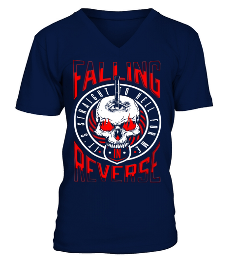 Falling reverse It is straight to hell for me - Unisex Long Sleeve V-Neck T-shirt