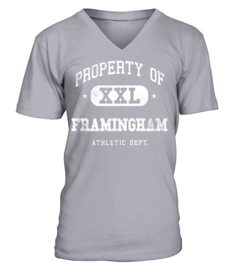 Framingham XXL Property of Athletic Department V-Neck T-shirt