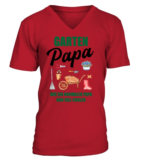 Garden Dad Funny Quote Gift Men V-Neck T-shirt