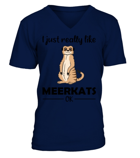 Meerkat Lovers Funny Quote Gift V-Neck T-shirt