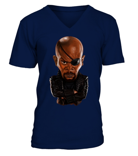 Nick Fury Art V-Neck T-shirt
