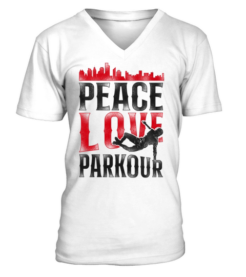 Parkour Free Running Traceur V-Neck T-shirt