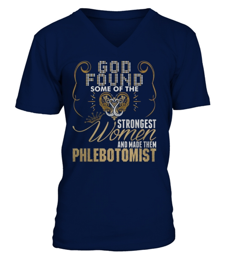 Strongest Women Made Phlebotomist - Women’s Premium T-Shirt V-Neck T-shirt
