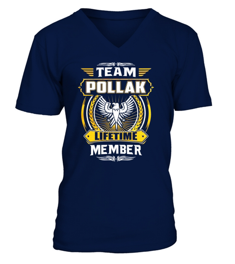 Team POLLAK lifetime member V-Neck T-shirt