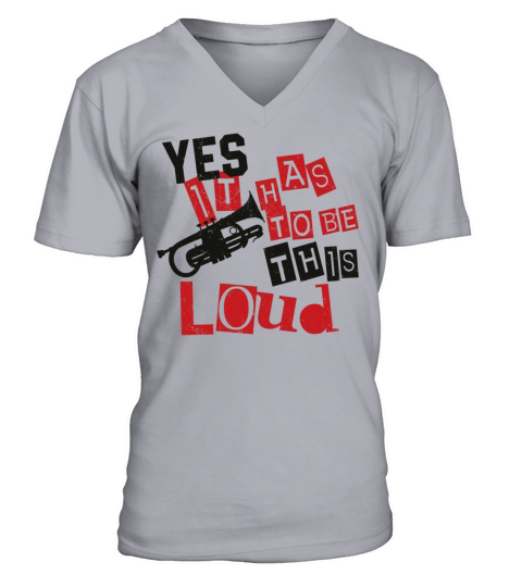 Trumpet Player Vintage Yes It Has V-Neck T-shirt