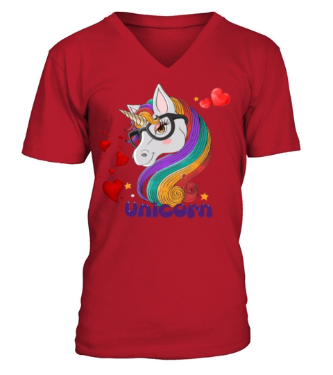Unicorn beautiful mare V-Neck T-shirt