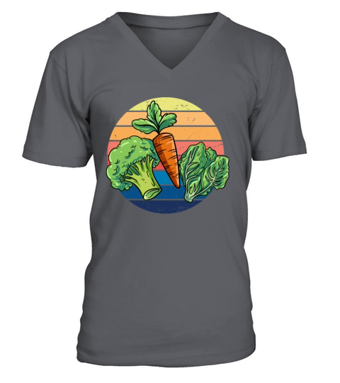 Vegan Vintage Veganer Vegetarier Tierschutz Bio V-Neck T-shirt