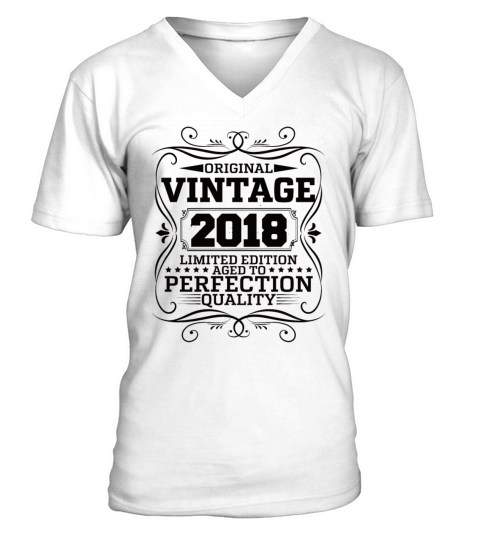 Vintage 2018 Original Limited Edition V-Neck T-shirt