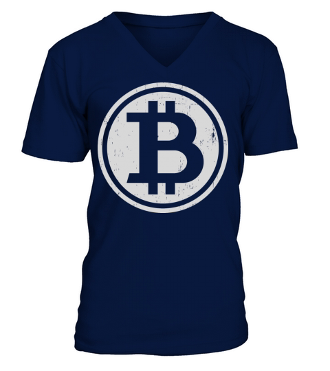 Vintage Bitcoin V-Neck T-shirt