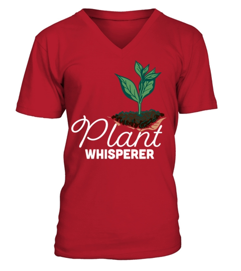 Vintage Gardener Quote Plant Whisperer Funny Garde V-Neck T-shirt