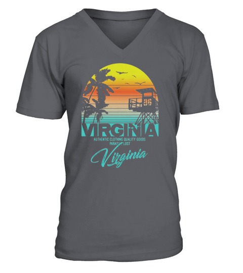 Vintage style Virginia beach shirt V-Neck T-shirt