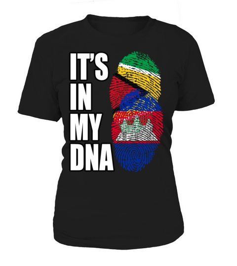 Guyanese And Cambodian Mix Heritage DNA Flag Women's T-Shirt