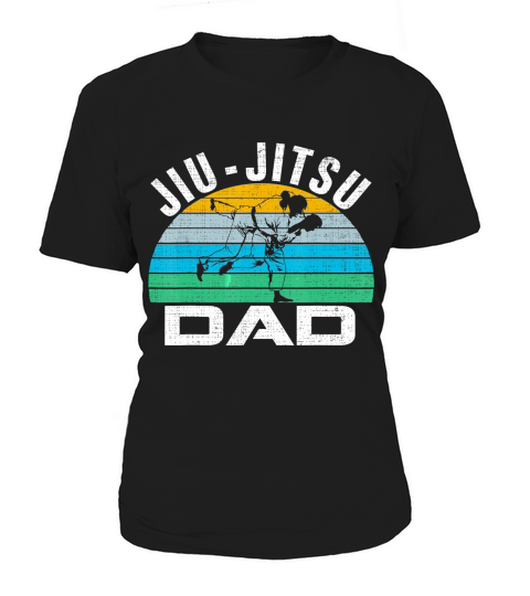 Retro Jiu-Jitsu Dad Funny BJJ Sports Fathers Day Gift T-Shirt Women's T-Shirt
