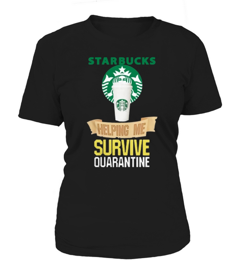 Starbucks helping me survive quarantine - Ladies Flowy Tank Women's T-Shirt