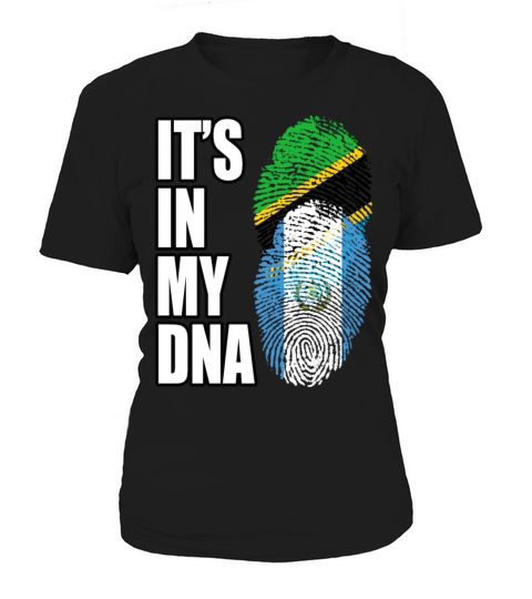Tanzanian And Guatemalan Vintage Heritage DNA Flag Women's T-Shirt