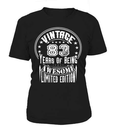Vintage 83 Years Of Being Awesome Limited Edition Women's T-Shirt