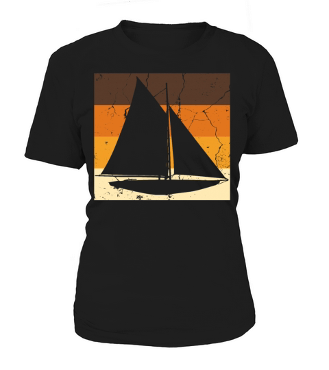 Vintage Sailboat Boat Ship Sailor Yacht Sailing Women's T-Shirt
