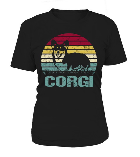 Welsh Corgi Cardigan Dog Retro Vintage Women's T-Shirt
