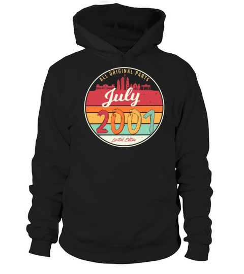 Birth Month July 2001 Hoodie Unisex