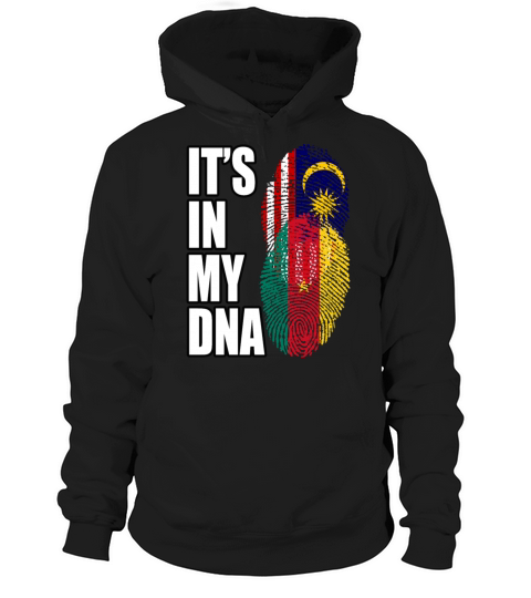 Malaysian And Cameroonian Mix Heritage DNA Flag Hoodie Unisex