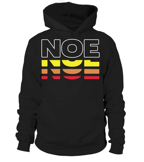 Noe First Name Funny Vintage Sunset Noe Hoodie Unisex