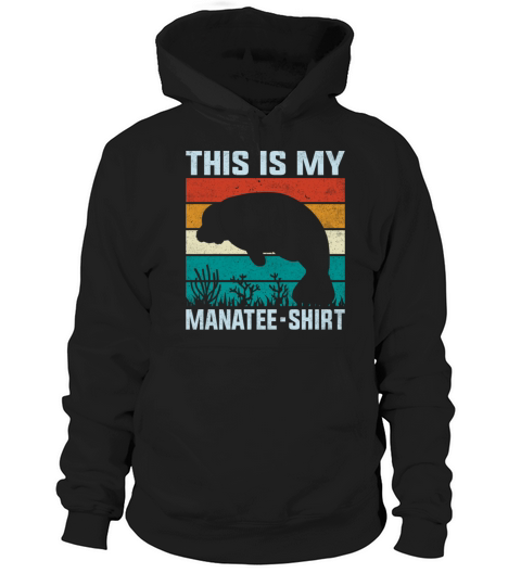 Retro Vintage Style This Is My Manatee Outfit Hoodie Unisex
