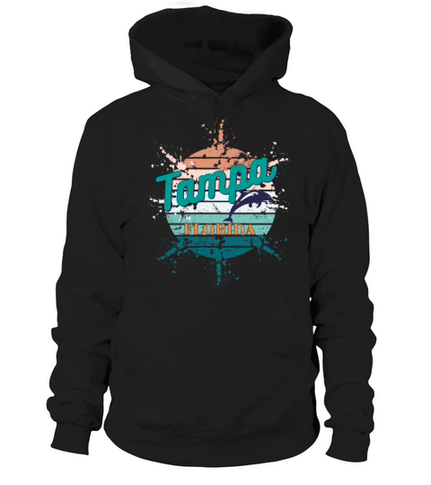 Tampa Florida Retro Vintage Exploding Sunset Hoodie Unisex