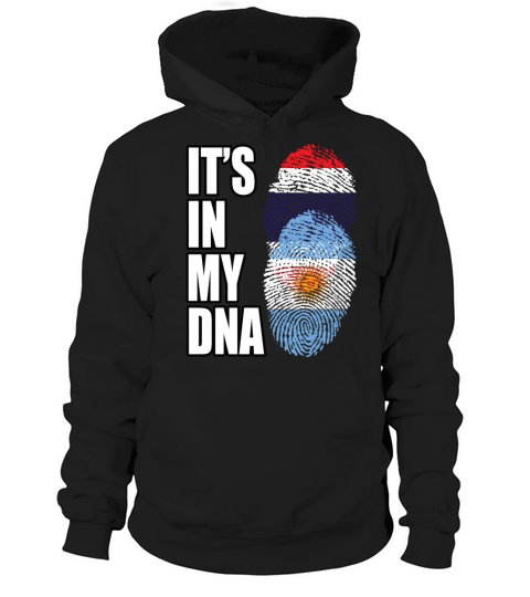 Thai And Argentinian Vintage Heritage DNA Flag Hoodie Unisex