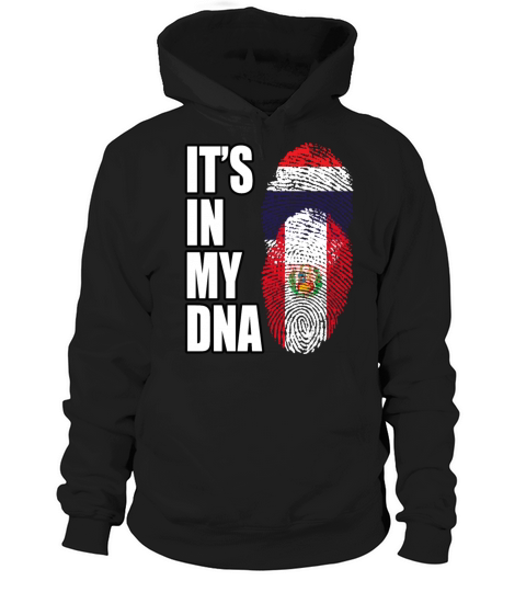 Thai And Peruvian Vintage Heritage DNA Flag Hoodie Unisex