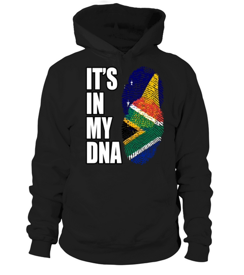 Tokelauan And South African Mix Heritage DNA Flag Hoodie Unisex