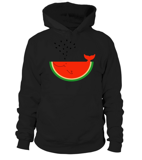 Watermelon Whale Hoodie Unisex
