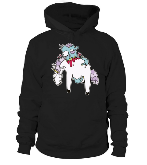Zombie Eating Unicorn Hoodie Unisex