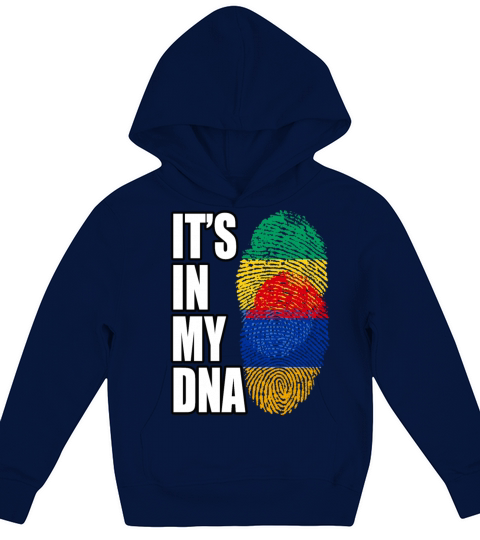 Gambian And Armenian Mix Heritage DNA Flag Kids Hoodie