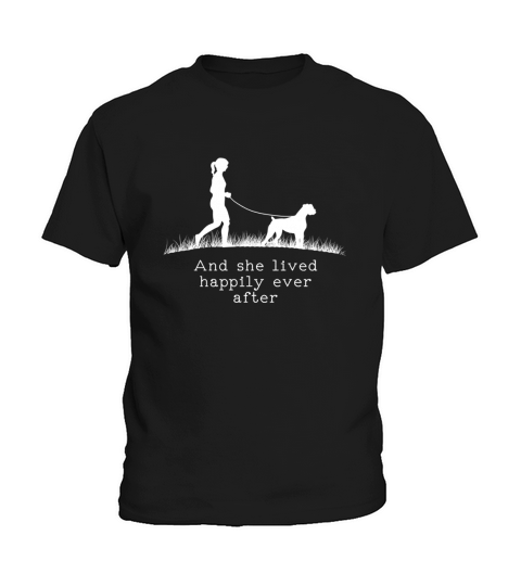 Boxer And She Lived Happily Ever After Dog Sweaters Kids T-Shirt