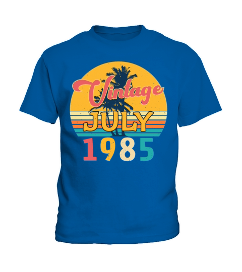 Cool Birthday Greeting For July 1985 Kids T-Shirt