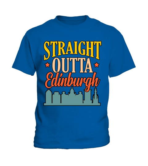 Edinburgh Skyline Gift Kids T-Shirt