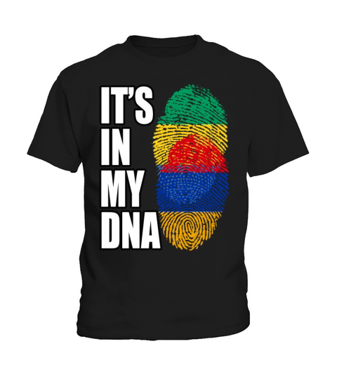 Gambian And Armenian Mix Heritage DNA Flag Kids T-Shirt
