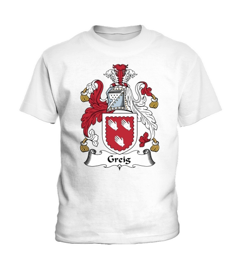 Greig Family Crest Scottish Family Crests Kids T-Shirt
