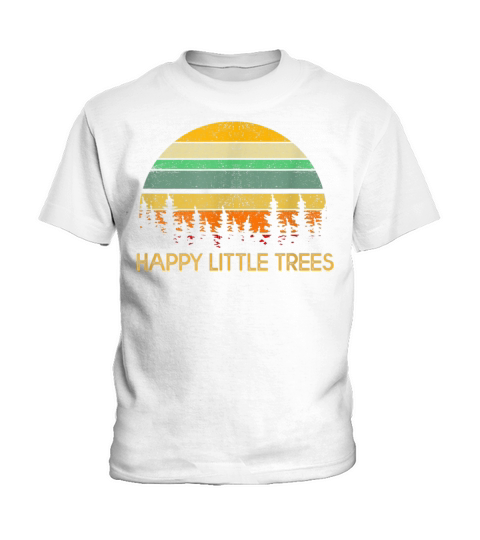 Happy Little Trees Vintage Kids T-Shirt